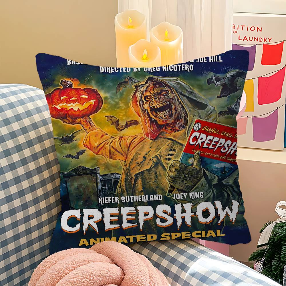 Creepshow Cushion Cover Inches Farmhouse Decor Home Throw Pillow Covers for Couch Decorations