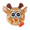Color Multi Dualpurpose Plush Pet Toy 10  10cm Squeaky Monster Ball Toy