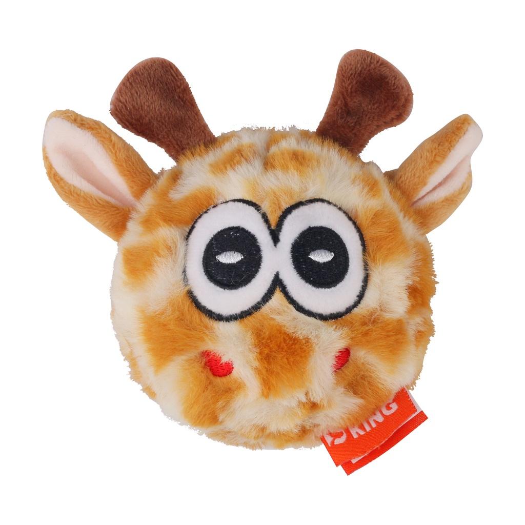 Color Multi Dualpurpose Plush Pet Toy 10  10cm Squeaky Monster Ball Toy