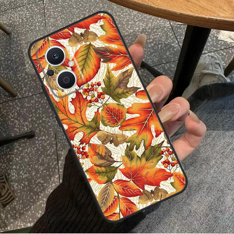 Colorful Leaves Case For OPPO Reno 10 Pro 4 5 6 7 8 Lite 8T 4Z 5Z OPPO Find X5 Lite X2 X3 Neo X6 Pro Cover