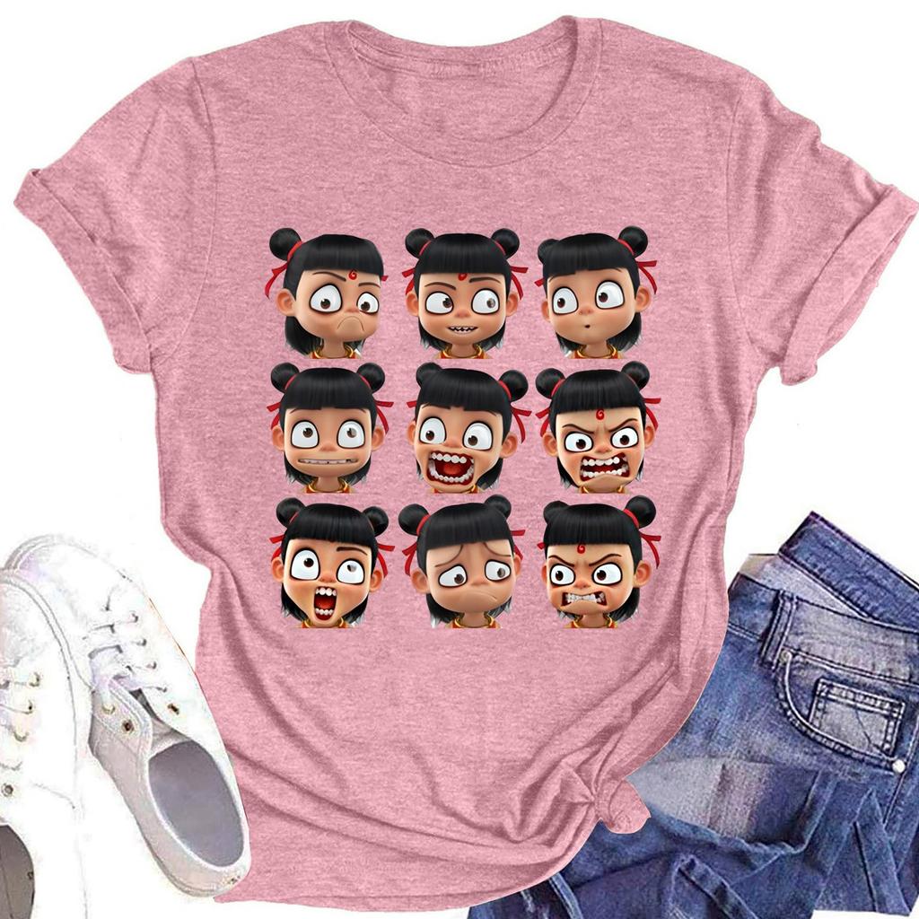 Мужская и женская футболка с круглым вырезом и короткими рукавами