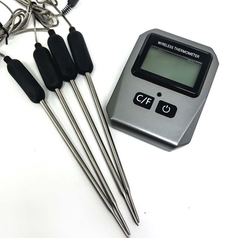CH-610 Wireless Bluetooth BBQ Thermometer with Four Probes for Kitchen and Oven Cooking