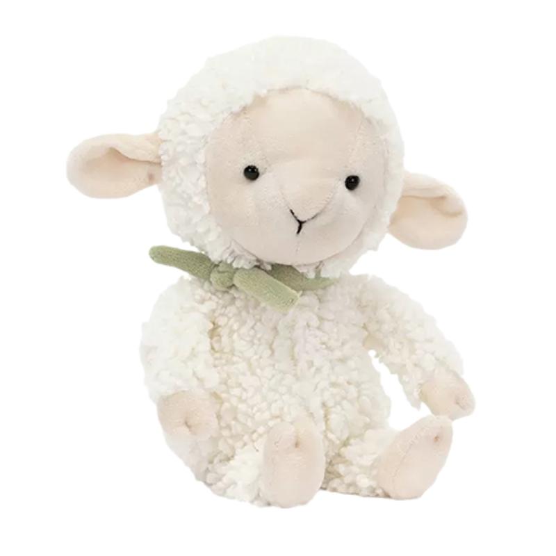 Jellycat Серия Домашние Животные Пушистый Ягненок Компаньон и Кукла для Уюта Плюшевая Кукла Высота 23 см