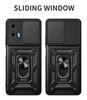 Для Motorola Moto G34 5G чехол Armor Magnetic Ring Stand Phone Cases для Moto G34 G 34 MotoG34 5G Slide Camera Protective Back Cover