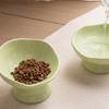 Non-slip Base Anti-Tip Cat Bowl Tilted Angle Neck Protection Bowl Slanted Pet Bowl  Senior Pets