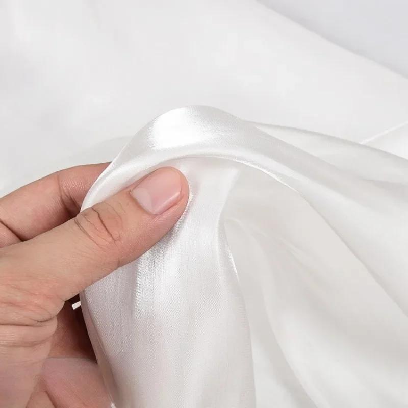 100x150 см Фантомный градиент цвета Стеклянный шелковый атласный тканевый сорочка сценическое платье кристально яркое лицо блестящая ткань DIY кукольный декор