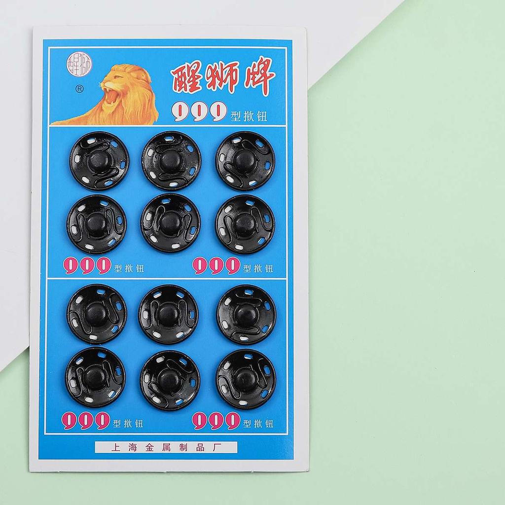 Small Metal Snap Fasteners Press Button 8/12/16/18/20mm Black Silvery Clothing Accessories Sewing Embedded Buckle