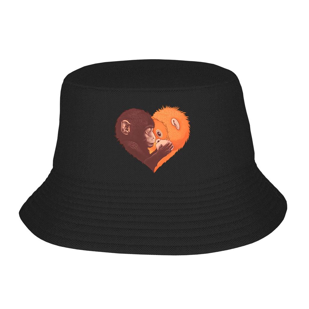 Панама с принтом обезьяны, уличные рыболовные кепки, дышащие головные уборы для отпуска, унисекс, женские, винтажная кепка с графическим рисунком