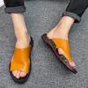 Summer Men's Sandals and Slippers 2024 Fashionable Casual Beach Shoes, Anti Slip and Wear-resistant Outdoor Sports Sandals