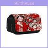 One Piece Dual Compartment Pencil Bag With Waterproof Material For School Use