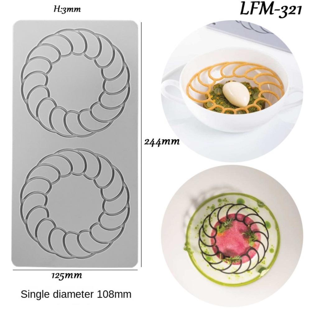 Украшение бордюра Украшение торта Форма для мастики Силиконовая форма Кружевная подложка Листья Венок Кружевная форма для торта