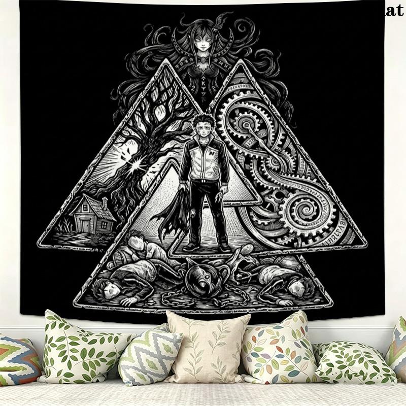 Re Zero Wall Tapestry Aesthetic Wall Hanging Printed Fabric Blanket Decorative Tapestries For Bedroom Living Room Home Decor