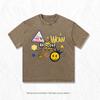 Summer Retro Washed Cotton Short Sleeve T-Shirt Men Women Streetwear Hip Hop Breathable Tops Tee