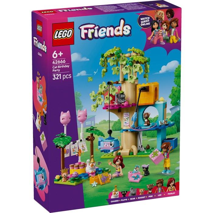 LEGO Friends Cat Tree House Party 42666, Multicolor