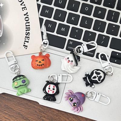 Смола брелок тыква-паук: Милый кулон-сердечко на Хэллоуин для сумок