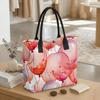  Watercolor Balloon Pattern Tote Bag Large Capacity Daily Handbag for Women Shopping Travel