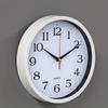 1 шт. Белые настенные часы, высококачественные кварцевые, круглые, на батарейках, легко читаемые, для дома/кухни/офиса/класса/школы, украшения комнаты, украшения дома