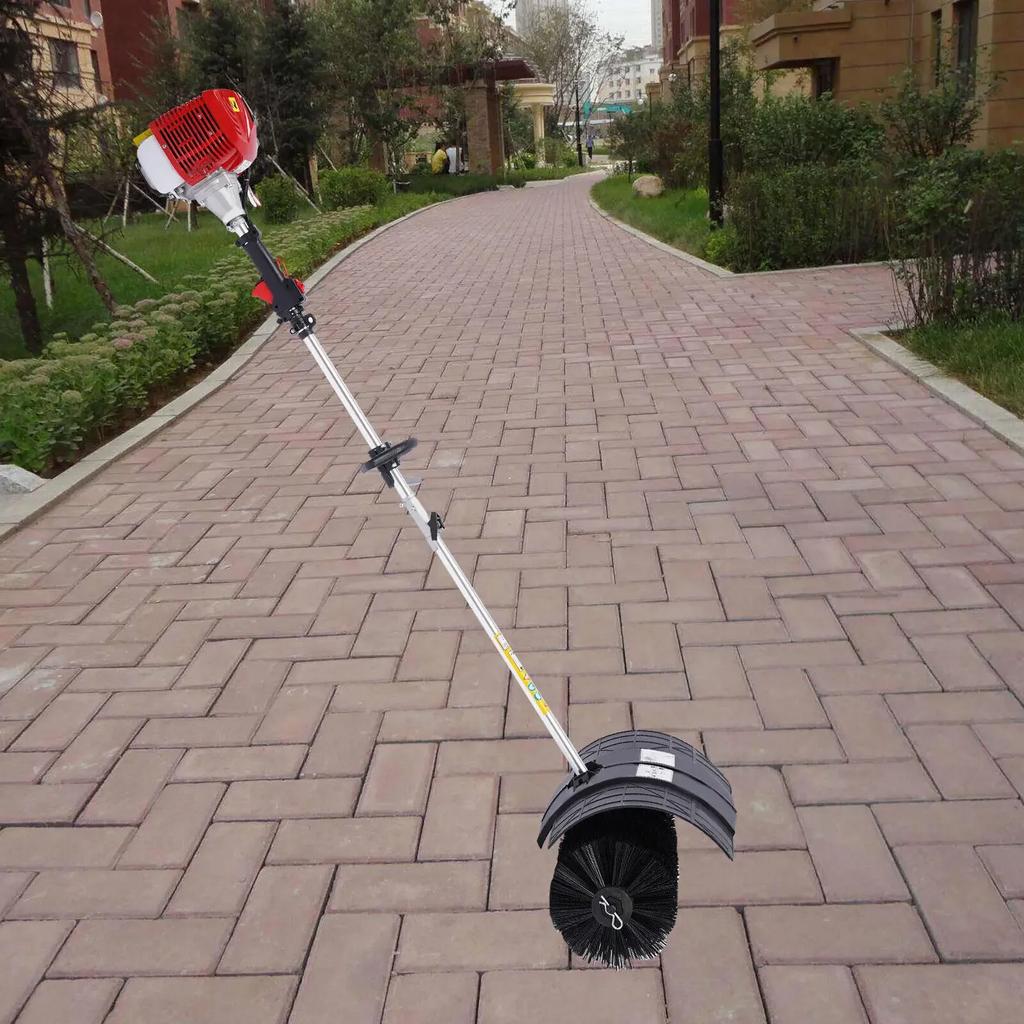 Gas Power 52CC 2Stroke Handheld Sweeper Broom Driveway Turf Artificial Air Cooled Fuel Engine Grass Snow Clean Leaf Sweeper