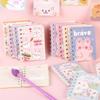 1pc Kawaii A7 Spiral Notebook Hardcover Notepad Cute Bear Coil Note Book Creative Cartoon School Stationery Supplies