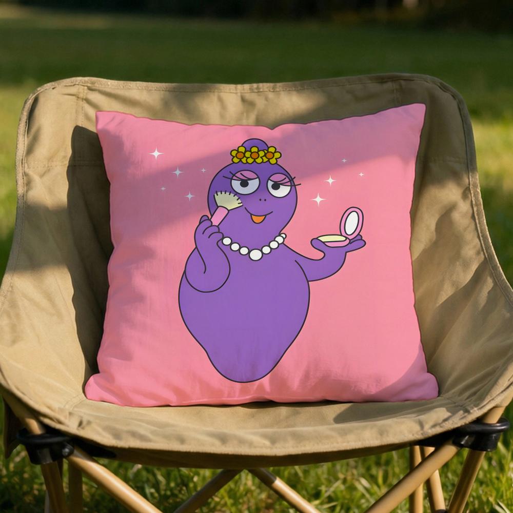 Cartoon BBarbapapa Cushion Cover Soft Reversible Durable Pillow Cover MultiScene Use for Home Car Daily Comfort