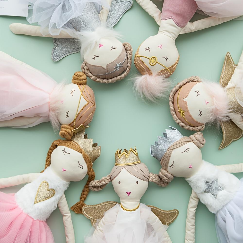 Angel Stuffed Doll Toy Soft Elegant Plush Doll for Little Girls for Birthday Gift Room Decor Po Props for Infants Toddlers