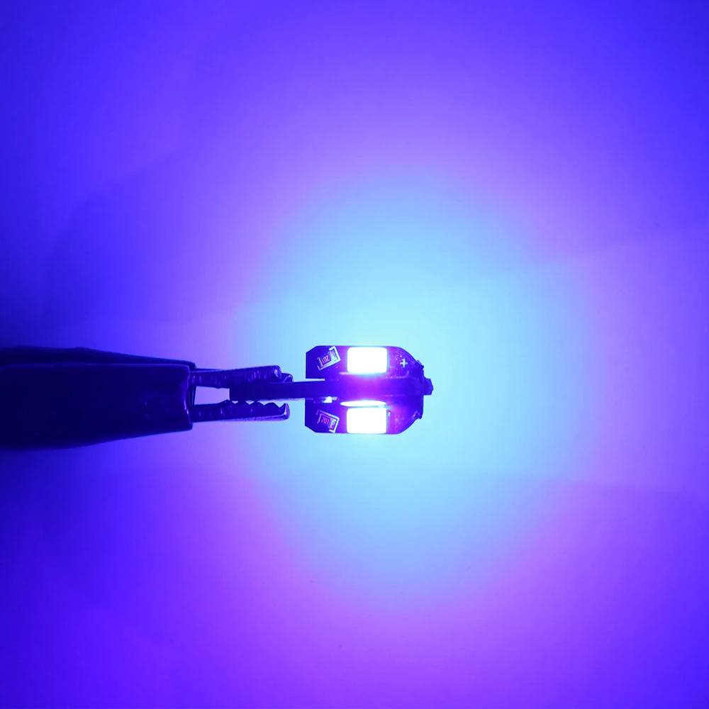 Светодиодная лампа для автомобиля T10 W5W LED Canbus без ошибок Сверхъяркий свет для салона автомобиля SMD Автолампа Белый Янтарный Красный Лампа для чтения Купольная лампа