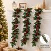 Decoration Red Berry Garland Ultra Long Fake Ivy Garland Christmas Hanging Ornament  Living Room