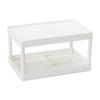 Double Layers Desktop Storage Rack Modern Style Large Capacity Office Storage Shelf for Makeup and