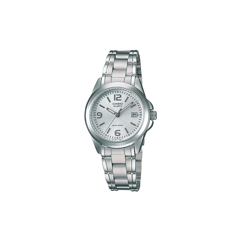 Casio Серия STANDARD Простые водонепроницаемые часы Бизнес-кварцевый механизм Стальной ремешок Японские и корейские часы Женские;s Часы LTP-1215A-7A