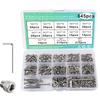 364/645Pcs M3 Hex Socket Head Cap Screws,304 Stainless Steel Hex Socket Head Cap Screws Bolts Nuts Washers Assortment Kit