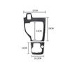 For Mazda 3 Axela 2014 2015 2016 2017 2018 2019 Soft Carbon Fiber Car Inner Center Gear Shift Panel Trim Cover sticker