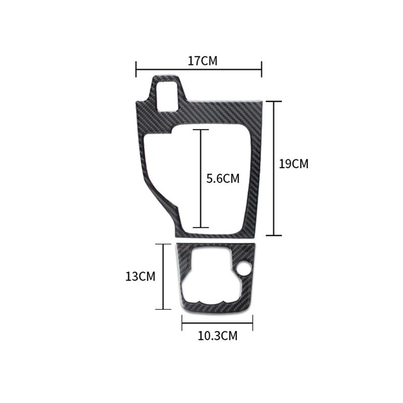 For Mazda 3 Axela 2014 2015 2016 2017 2018 2019 Soft Carbon Fiber Car Inner Center Gear Shift Panel Trim Cover sticker