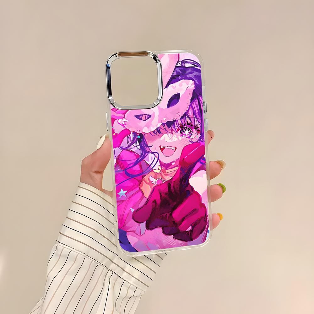 KAWAII Чехол для телефона Hoshino для iPhone 17 Air 16 15 14 13 12 11 Pro Pro Max Plus Прозрачный Мягкий Чехол