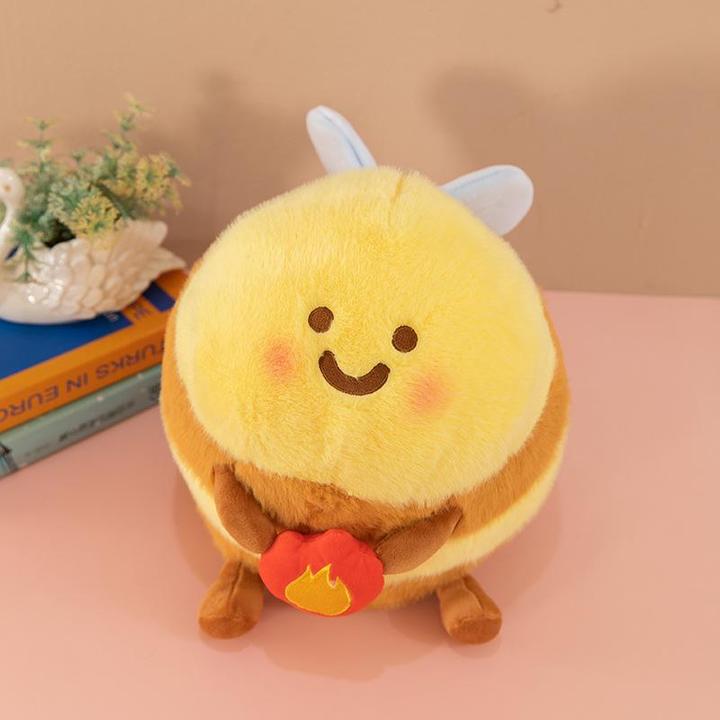 New Cute Bee Doll Creative Baby Bee Plush Toy Shark Bee Doll Small Gift Wholesale