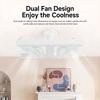 60W Power LED Ceiling Fan Double Blades Ceiling Fan Light Fan Lamp Remote Control Fan  Kitchen Use