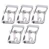 5Pcs Belt Buckle Simple Stylish Easy Installation Metal Buckle Replacement for Making Bags Wallet Pet Collars