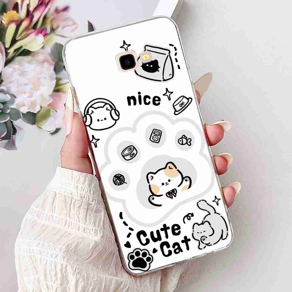 For Samsung Galaxy J4+ SM-J415F Case Luxury Butterfly Flowers Soft Silicone TPU Cover For Samsung J4+ J4 Plus Phone Shell Capa