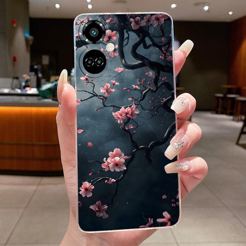 Прозрачный чехол для телефона Tecno Camon 19 Pro 4G 5G Camon19 Красивый цветок Мягкий силиконовый бампер для Tecno Camon 19 Чехол Fundas