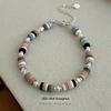 Banyan Tree S925 Silver Beaded Dopamine Bracelet - Korean Niche Design for Women.