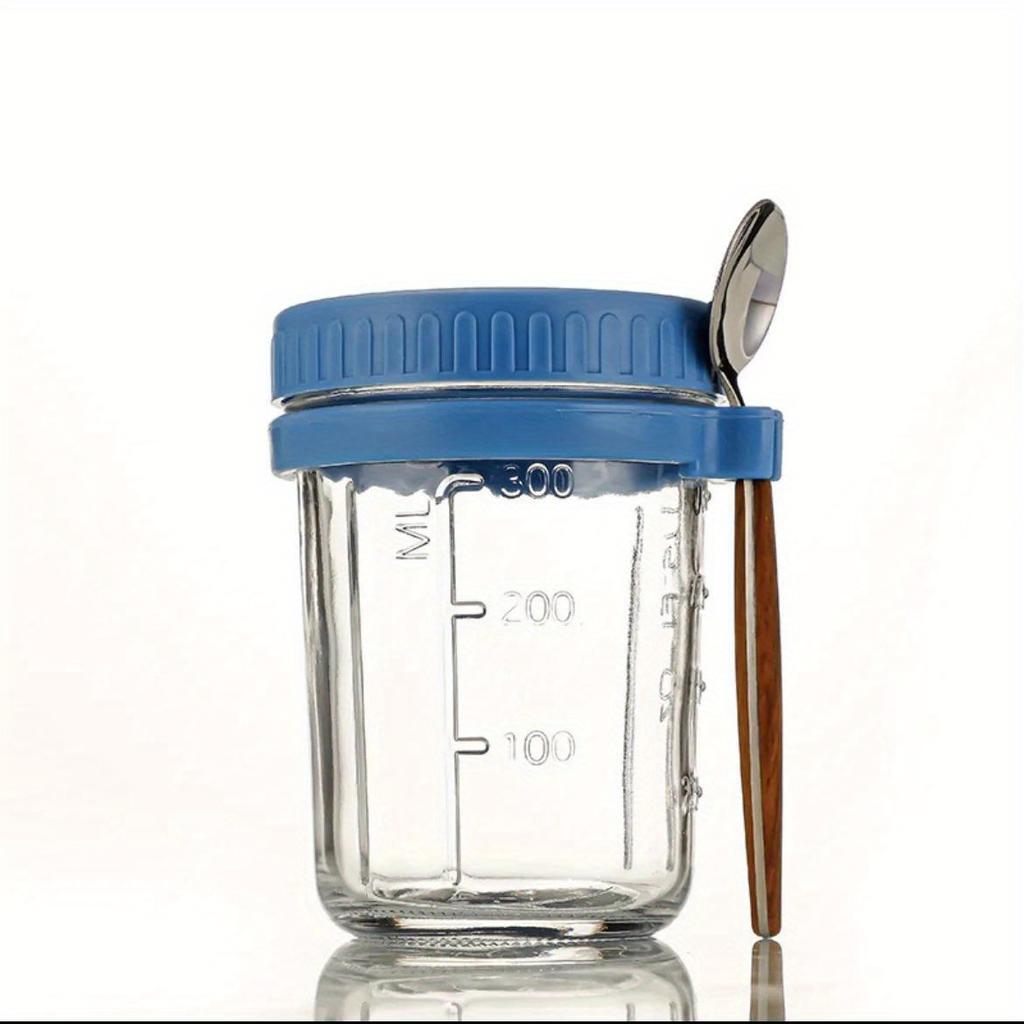 1 шт., ночной контейнер для овса, молока, фруктов, салата, хранения продуктов, стеклянные банки, переносные чашки для завтрака из хлопьев, бутылка для воды, кухонный предмет