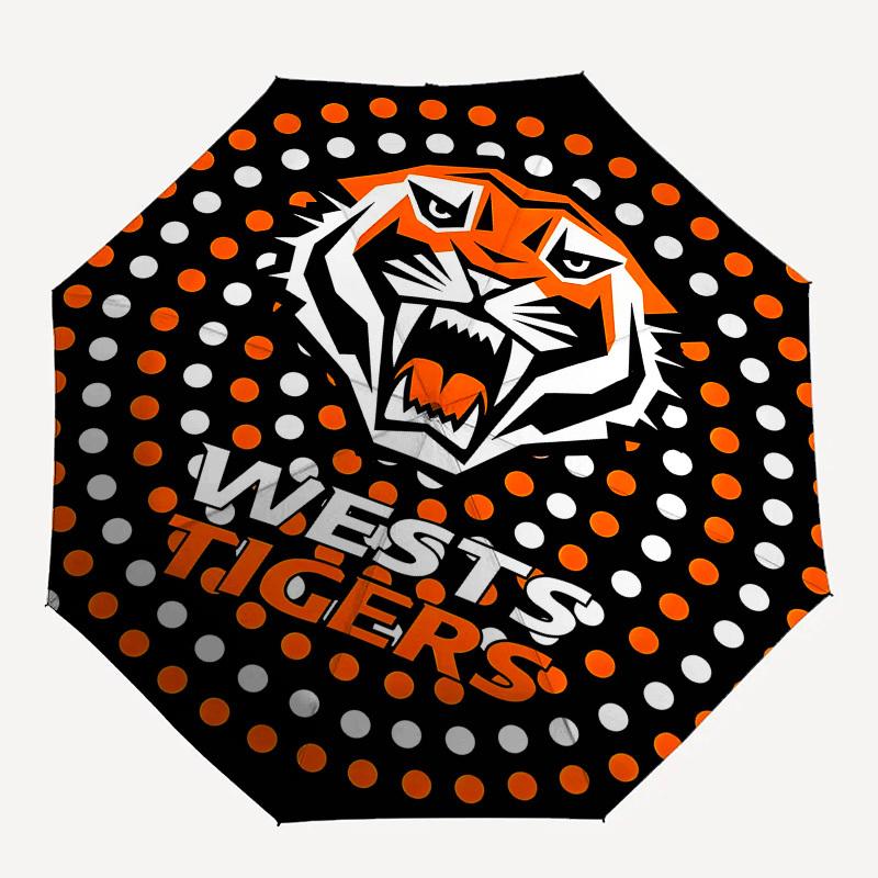 Tigers Wests Automatic Opening and Closing, 8 rib Structure Portable Umbrella, Suitable for Men and Women in All Seasons Perfect Gift for H