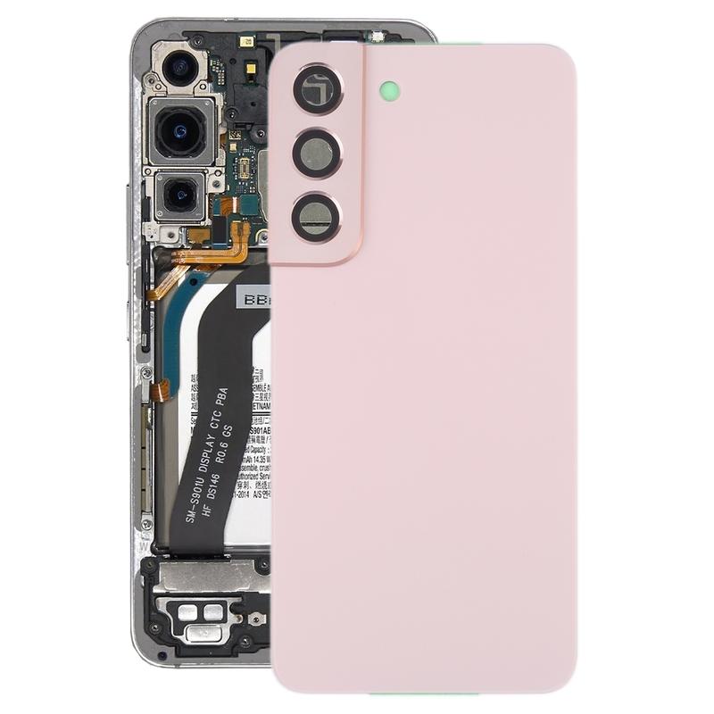 Battery Back Cover for Samsung Galaxy S22 5G SM-S901B with Camera Lens Cover Phone Rear Housing Case Replacement