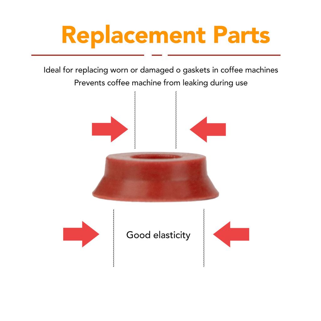 10 шт. Уплотнители для кофемашины, водонепроницаемые силиконовые прокладки, аксессуары для кофеварки