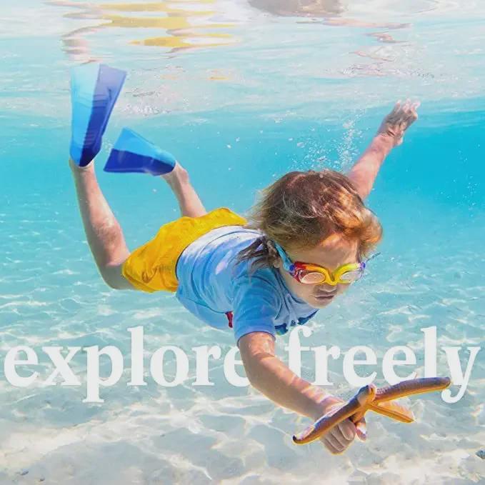 Унисекс Силиконовые Тренировочные Ласты для Плавания для Детей и Взрослых