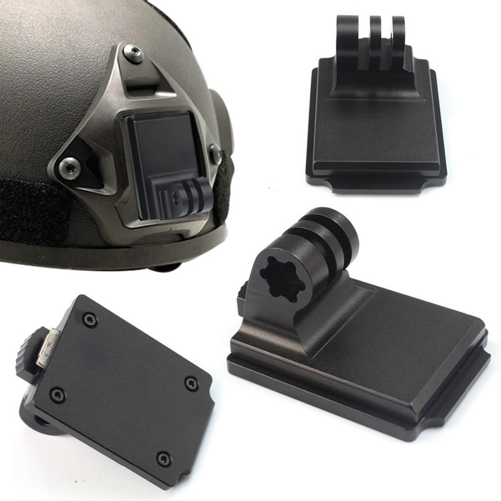 Sports Camera Helmet Fixed Mount Aluminum Alloy Action Camera Helmet Fixed Base Holder Adapter for Hero for Xiaomi Yi