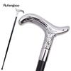 White Luxury Beauty Curve Line Cosplay Walking Cane Fashion Decorative Walking Stick Gentleman Elegant Cane Knob Crosier 93cm