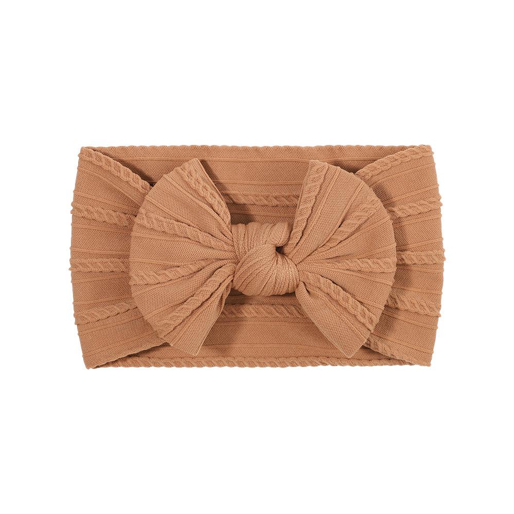 Детская повязка на голову, Эластичная повязка с широким краем и бантом