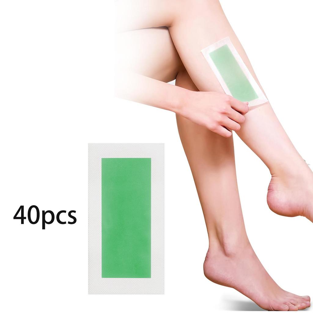 40x восковые полоски для удаления волос, двухсторонняя восковая бумага, полоски для удаления домашнего воска, набор для тела, губ, бровей, подмышек, лица, бикини