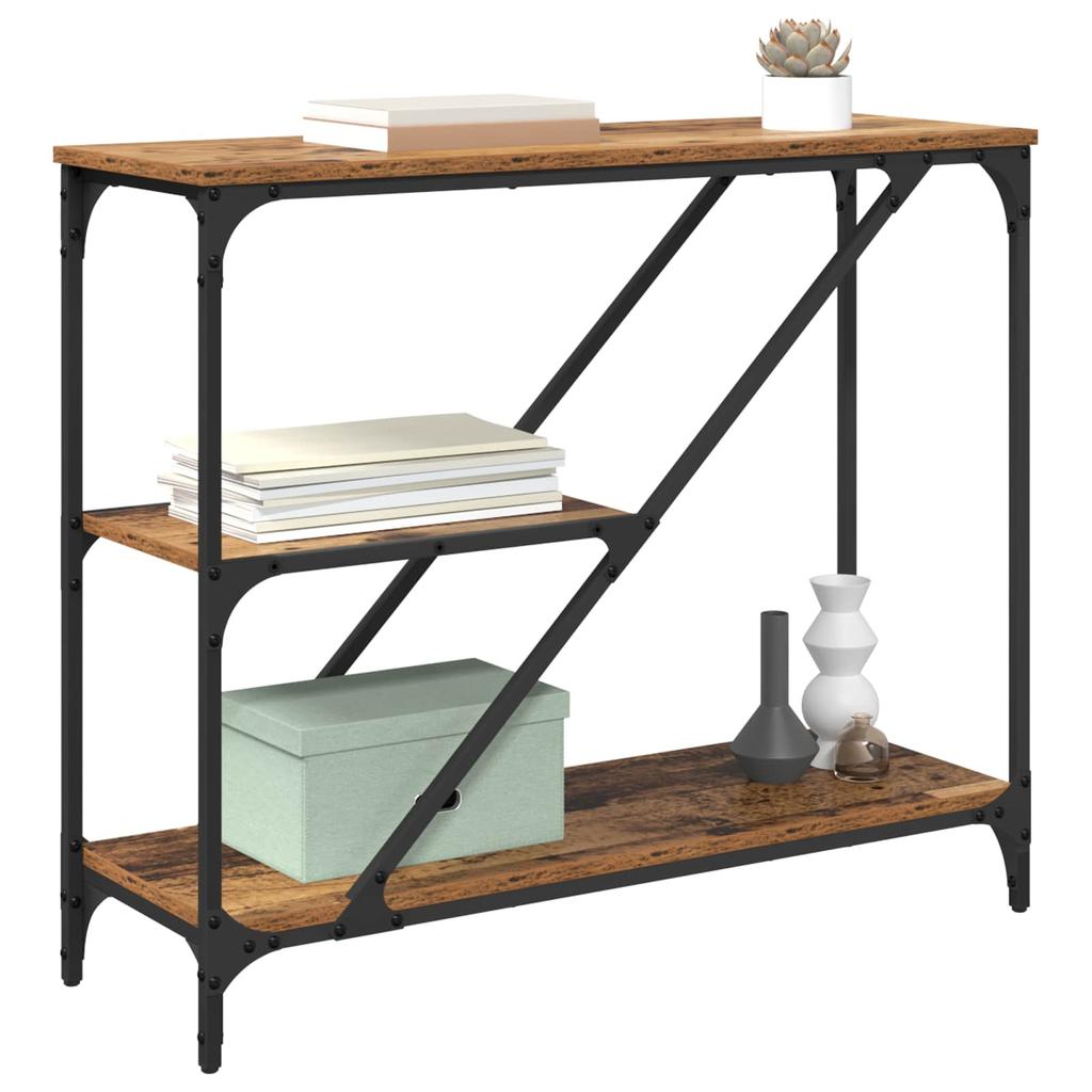 Console Table Reclaimed Wood 88.5 x 30 x 75 cm Engineered Wood