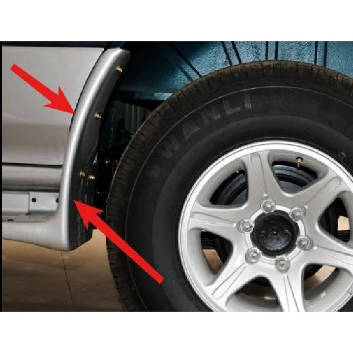 2Pcs Only 5 Door Wide Body Rear Mudguard Board Frame Pajero V33 MR776022 for Montero V40 for Shogun V20